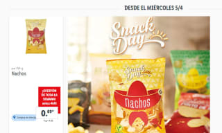 Nachos Clásicos Snack Day 150 g en LIDL 0,69€