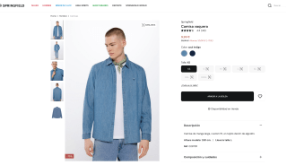 Camisa Springfield vaquera por solo 9,99€