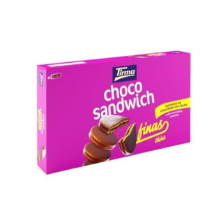 Pack de 8×27,25gr galletas Tirma Choco Sándwich por solo 1,90€