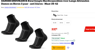 DANISH ENDURANCE Athletische Sports Sokken 3 paar voor €22,95 bij Bol