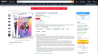 Lets Sing 2024 S.V. + 2 Mics PS5 ESP por 36,74€