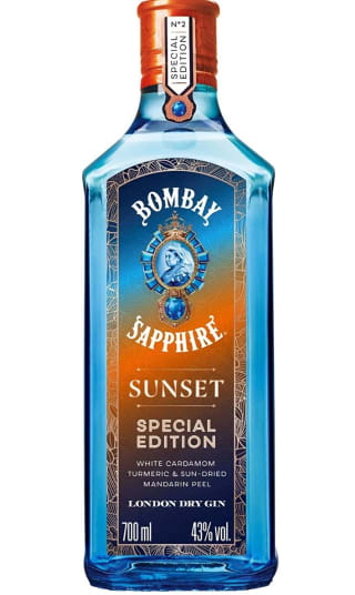 Bombay Sapphire London Dry Gin, Sunset Edición Especial, 70cl por 15,10€.