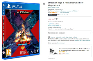 Videojuego PS4 Streets of Rage 4. Anniversary Edition por 22,99€