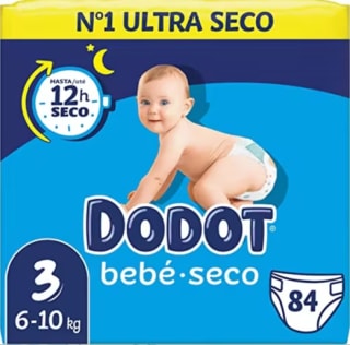 Pañales Dodot Bebé Seco - Tallas 3,4,5,6 por 14.76€