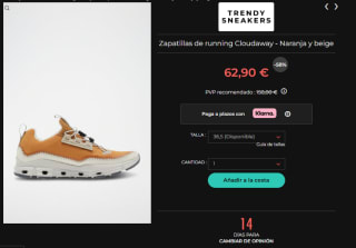 Hasta 70% descuento calzado grandes marcas precios de locura (Asics, Saucony,On Running)