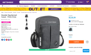 Shoulder Bag da Mormaii, modelo Casual - R$ 69,99