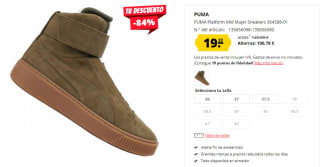 Botas Casual para Mujer PUMA Platform Mid por 19.22€