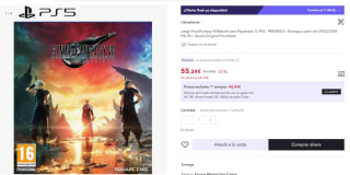 Juego Final Fantasy VII Rebirth para Playstation 5 , Entrega a partir del 29/02/2024 preventa por 43,29€