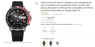 Reloj Citizen CZ Smart por $2,676 en Amazon
