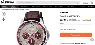 Montre Casio MTP1374L7A1 à 68,49€