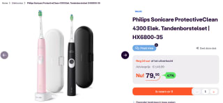 Philips Sonicare ProtectiveClean 4300 Elekrische tandenborstelset HX6800-35 voor €79,95 bij iBood