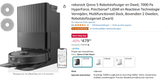 roborock Qrevo Robotstofzuiger met dweilfunctie voor €479,99 bij Amazon