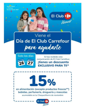 -15% que se aculua al cheque ahorro