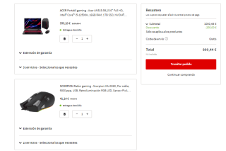 Portátil gaming Acer AN515-58 con Intel Core i5-12500H de 16GB/1TB SSD + mochila y 2 ratones gratis por 800,44€