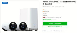 Eufy E330 2-Cam 4K Bedraad Beveiligingssysteem voor €299 bij Expert