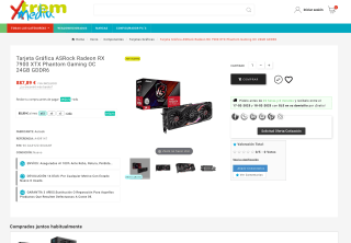 Tarjeta Gráfica ASRock Radeon RX 7900 XTX Phantom Gaming OC 24GB GDDR6 por 887,98€