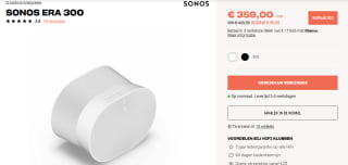 Sonos Era 300 Wit voor €359 bij Hifi Klubben