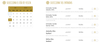 Entrada Rio Safari por la tarde con 40% descuento