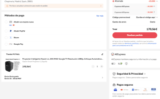 Proyector Inteligente Xiaomi L1 200 ANSI Google TV Resolución 1080p por solo