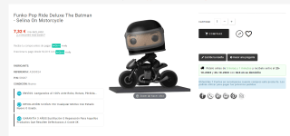 Figura Funko Pop Ride Deluxe The Batman ,Selina On Motorcycle por 7,32€