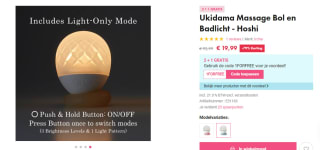 Iroha by Tenga - Ukidama Bath Light & Massager Hoshi voor €19,99 bij Easytoys