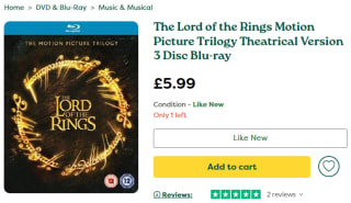 Take The Lord of the Rings motion picture trilogy from Wob for £4.49