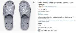 Sandalia Under Armour UA M Locker IV SL por 13,97€