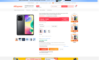 Smartphone Xiaomi Redmi 10A versión Global 4GB 128GB por 107€