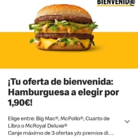 McDonalds Big Mac por 1,90€