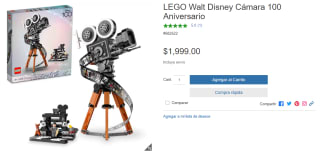 LEGO Walt Disney Cámara 100 Aniversario por $1,999 en Costco
