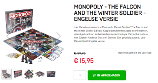 Monopoly The Falcon And The Winter Soldier (Engels) voor €15,95 bij Dagknaller