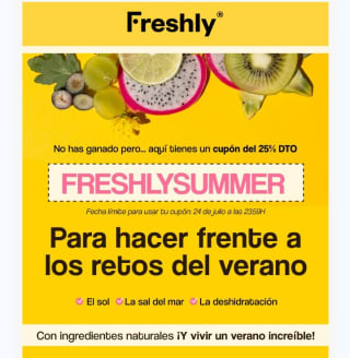 25% descuento en Freshly Cosmetics