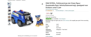 Paw Patrol Politievoertuig (incl. Chase) voor €8,32