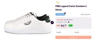 PME Legend Carior herensneakers voor €44,95 bij iBOOD