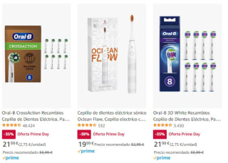 Hasta 65% descuento en cepillos y recambios Oral-B