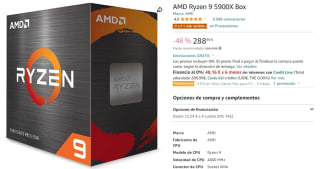 Procesador AMD Ryzen 9 5900X Box por 288.99€