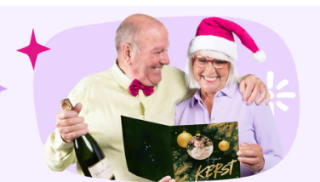 15% korting op kerstkaarten bij Kaartje2Go