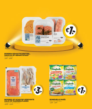 Jumbo actie de euro show 4 weken lang heel veel producten voor €1