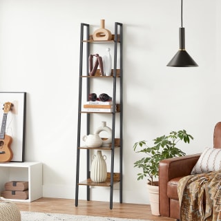 VASAGLE Boekenkast, Ladder Plank Met 5 Planken voor €30,24 bij Amazon