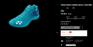 Chaussures Yonex PC Aerus Z à 167,90€