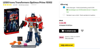 LEGO Icons Transformers Optimus Prime voor €116,99 bij Intertoys