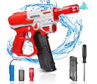 Pistola de agua eléctrica recargable de 10 metros de alcance por solo 7,99€