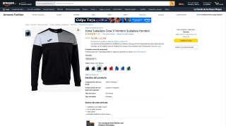 Joma Sudadera Crew V Hombre por 16,49€