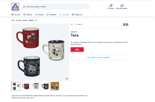 Taza DISNEY de cerámica capacidad 400ml por solo 3,99€