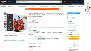 TV TCL 50QM8B MiniLED 50" por 537,19€