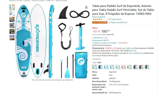 Tabla para Paddle Surf de Exprotrek por 180,99€