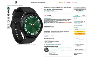 Samsung Galaxy Watch 6 Classic por solo 236,31€