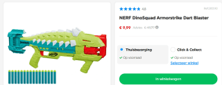 NERF Dino Squad Armorstrike - Blaster voor €9,99 bij Smythstoys