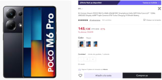 Xiaomi POCO M6 Pro 8GB/256GB NFC por 145,13€ (cuenta nueva por 133,13€)