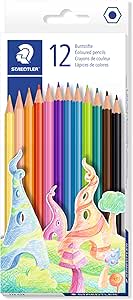 STAEDTLER Wood-Free Coloured Pencils 12 Pack - £1
